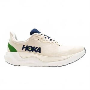 NEW HOKA men's arahi 8 stability shoe in alabaster/birch